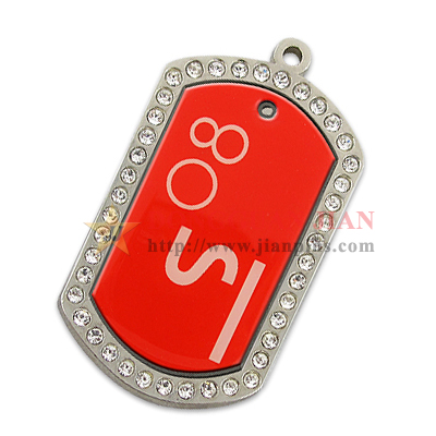 Personalized Dog Tags With Rhinestones